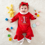 Christmas Romper (with headband)