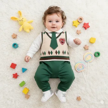 Soft Snow Baby Romper