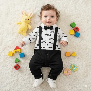 Winter Star Baby Romper