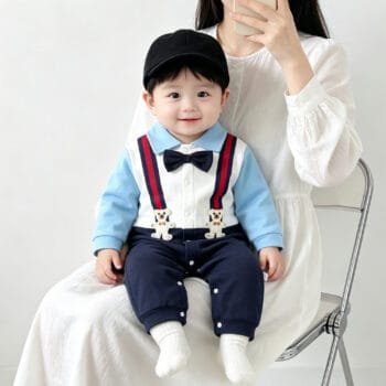 Snowy Bear Baby Romper