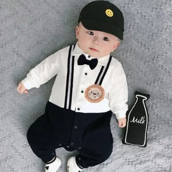 Toasty Cotton Hug Romper (Including Cap)