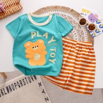 Mini Star Cotton T-Shirt Set