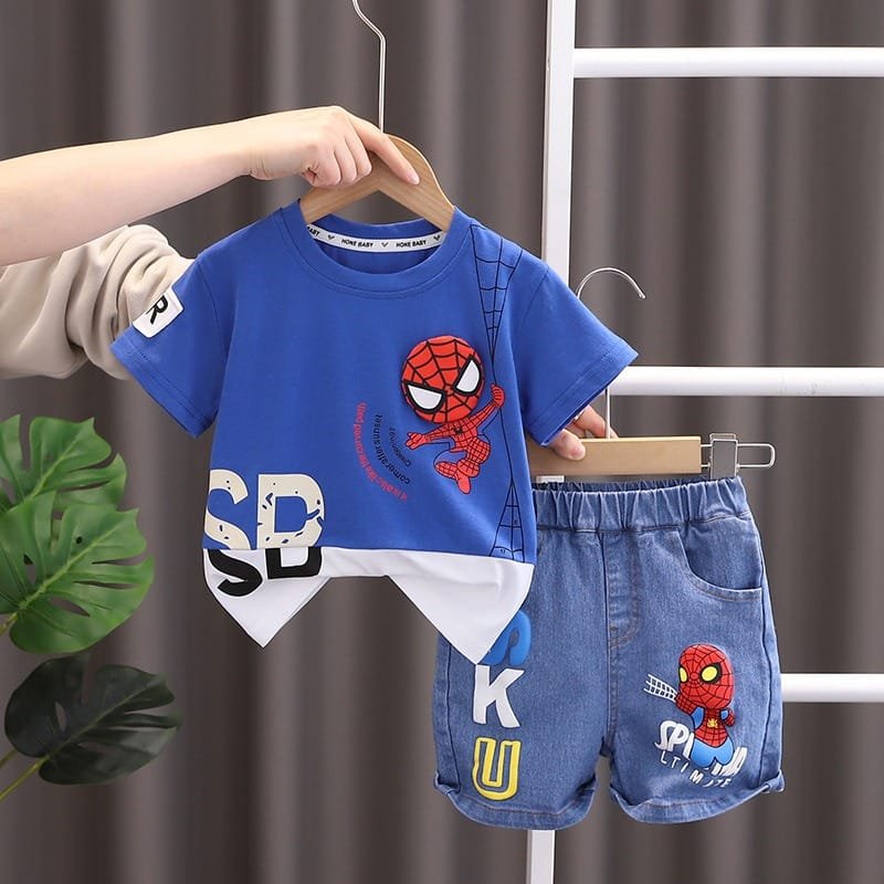 Spiderman T-shirt Set for Kids | Baby Blossom Bd Spiderman T-shirt Set for Kids | Baby Blossom Bd