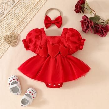 Little Dreamer Frock Romper(Including headband)