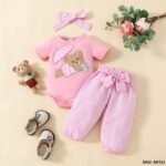 Cozy Cotton Baby Romper (Romper+Pant+Band)