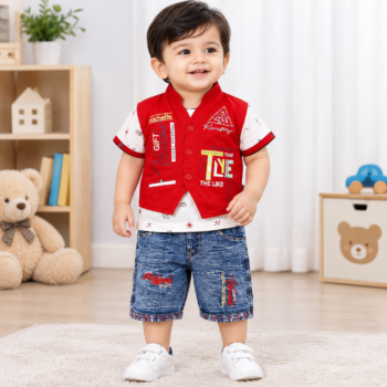 Little Star Party Set (T-shirt+Koti+Pant)