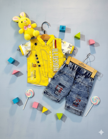 Charming Prince Party Set (T-shirt+Koti+Pant)