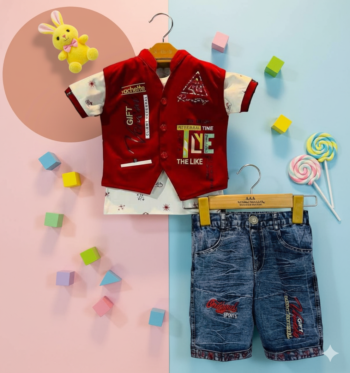 Little Star Party Set (T-shirt+Koti+Pant)