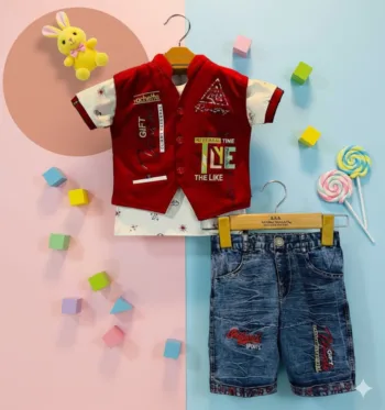 Little Star Party Set (T-shirt+Koti+Pant)