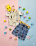 Little Star Party Set (T-shirt+Koti+Pant)