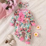 Rosy Glow Romper(Including headband)