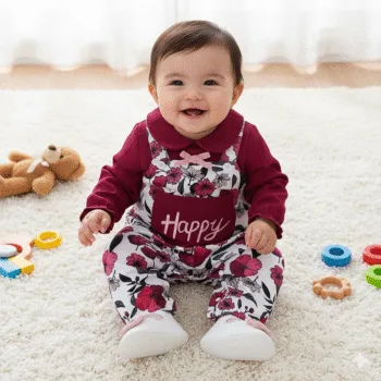 Winter Floral Romper