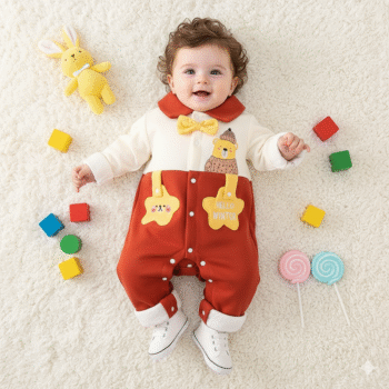 Woolen Gummy Bear Romper