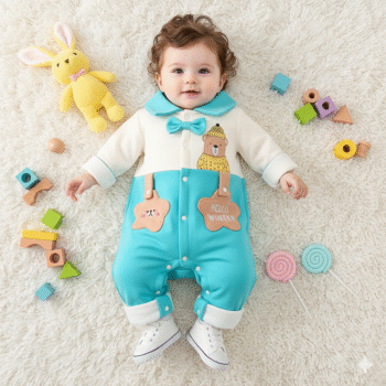 Woolen Gummy Bear Romper