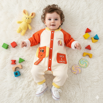 Woolen Giraffe Romper