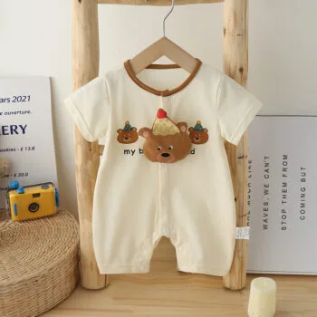 Soft-Cloud Bear Romper