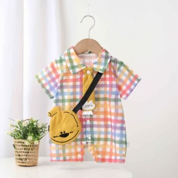 Mini Boss Romper (With Tie & Bag)