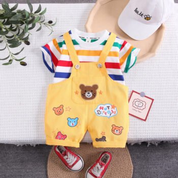 Colorful Bear Romper