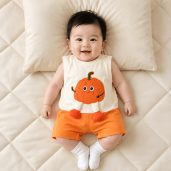 Baby Pumpkin Costume Set