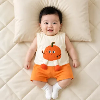 Baby Pumpkin Costume Set