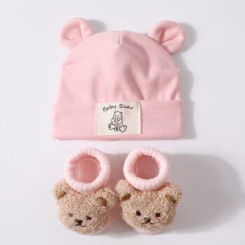 Baby Bear Soft Hat + Knitted Socks