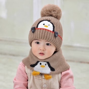 Korean style Penguin Head & Neck Protection Hat
