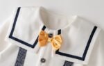 Sailor Romper Baby Portrait and Flat Lay