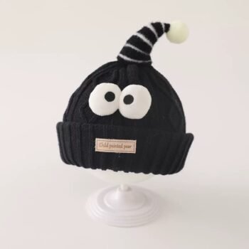 Soft and fluffy knitted hat for boys and girls